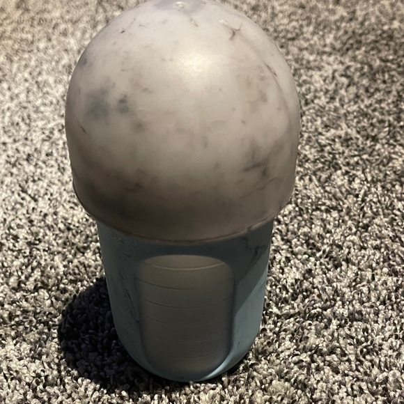 Boon Nursh Gray and Blue Baby Bottle with Cap - Picture 2 of 5